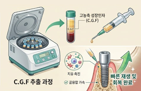 C.G.F 자가혈 농축성장인자 추출 과정